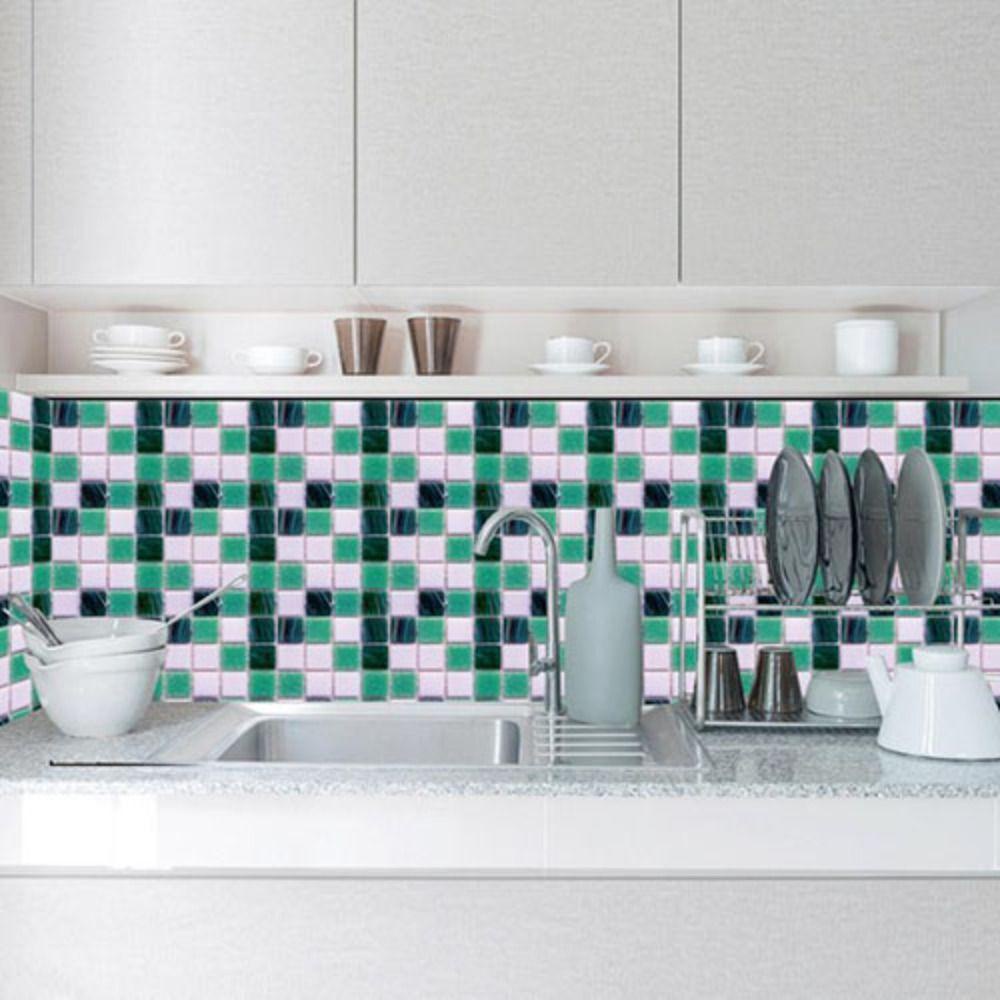 FAY Decal dán tường Tự Dính Họa Tiết Gạch Mosaic Đơn Giản Hiện Đại Bằng PVC 0.1 Mớim2 Miếng Dán Tường Trang Trí Nhà Bếp / Phòng Tắm