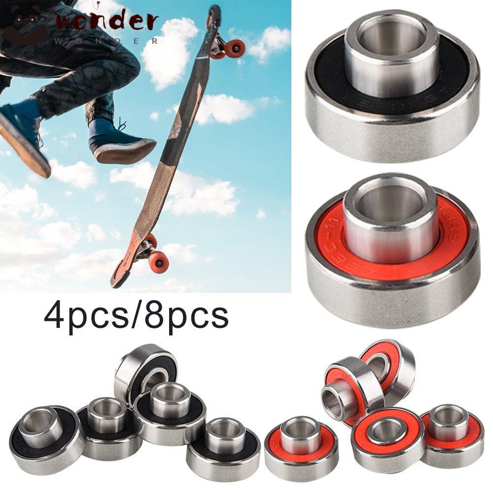 Set 4 / 8 Bạc Đạn Tốc Độ Cao 608-2RS Chuyên Dụng Cho Ván Trượt
