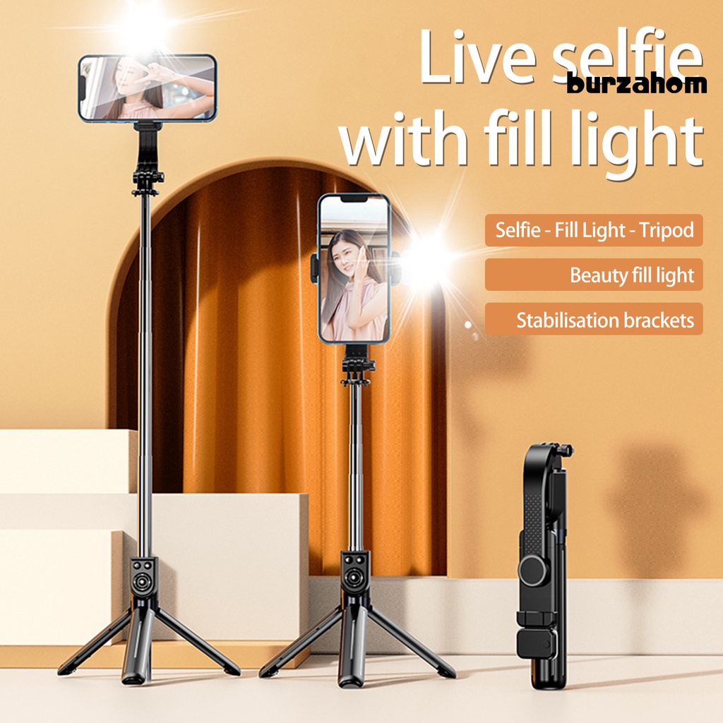 Gậy Tự Sướng Bluetooth 10M Có Thể Xoay 360 Độ 1.1M 50mAh Kèm Đỡ Điện Thoại Tiện Dụng