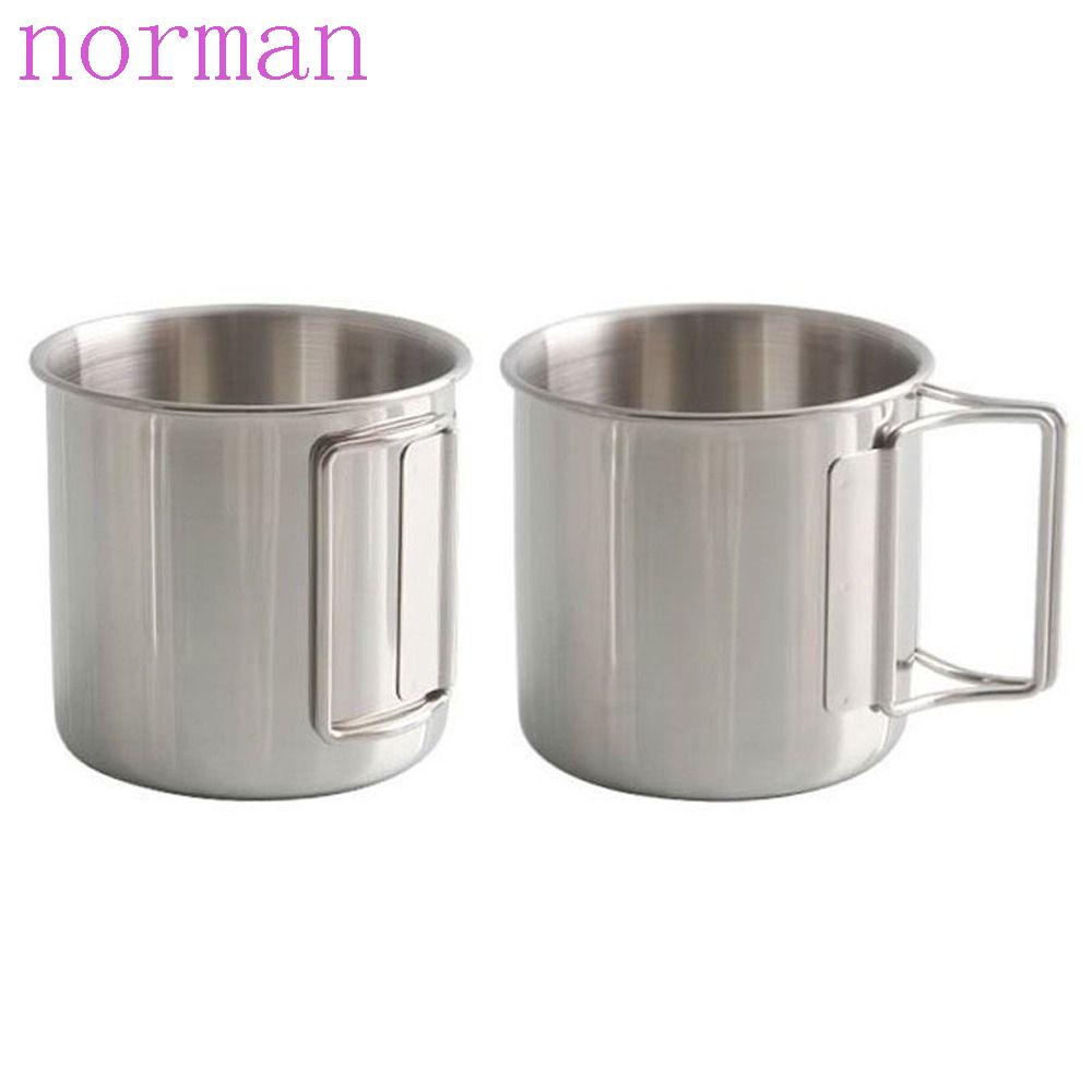 Cốc Uống Nước Bằng Thép Không Gỉ Phong Cách NORMAN Cổ Điển Tiện Dụng Mang Theo Du Lịch /