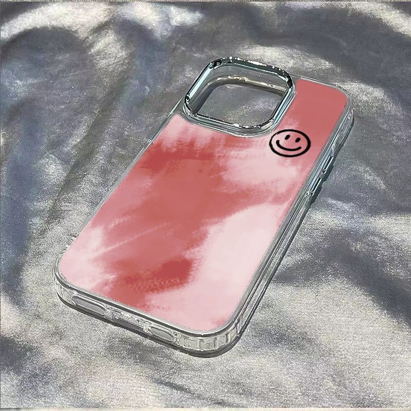 ✅Ốp Điện Thoại Mềm Chống Sốc Họa Tiết Graffiti Màu Hồng Cho Iphone 128 13In 7 max 11 14Pro YKB5