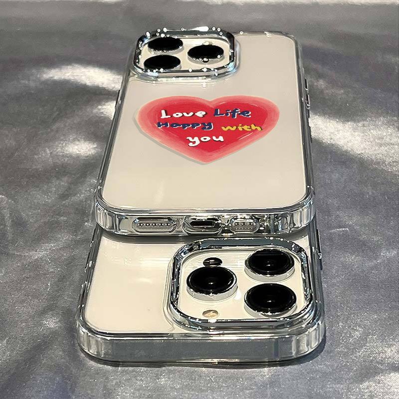 ✅Ốp Điện Thoại Dẻo Màu Hồng In Chữ Tiếng Anh Đơn Giản Chống Sốc Cho Iphone 7iphone12max 14pro13plus / 118 HP60