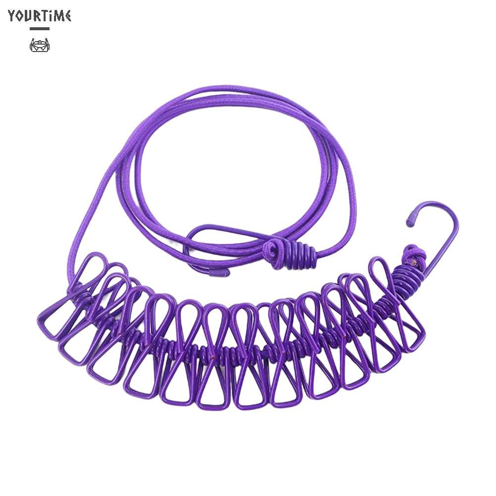 Dây Phơi Quần Áo Có Thể Gấp Gọn Kèm Kẹp Tiện Dụng Cho Gia Đình / Ban