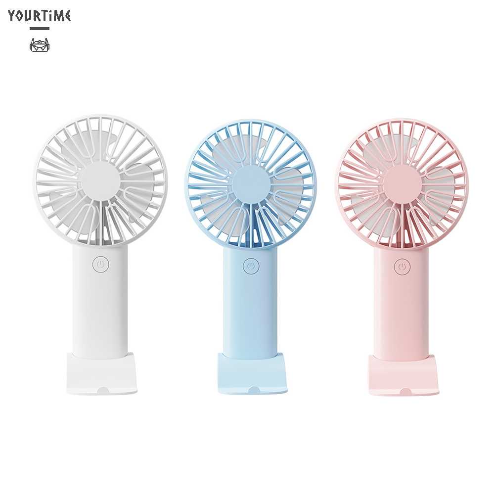 Quạt Mini Cầm Tay 3 Tốc Độ Kèm Sạc USB Tiện Dụng Chất Lượng Cao