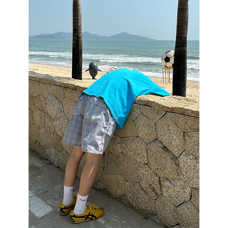 Áo Thun Cotton Tay Ngắn Cổ Tròn Màu Sắc Đơn Giản Thời Trang Mùa Hè Cho Nam Cgga2023