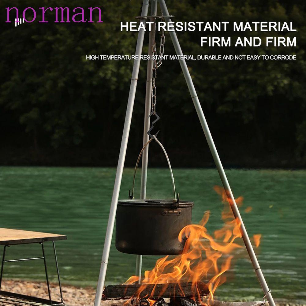 Giá Đỡ Đèn Cắm Trại Bằng Thép Không Gỉ Kèm Móc Treo Tiện Dụng