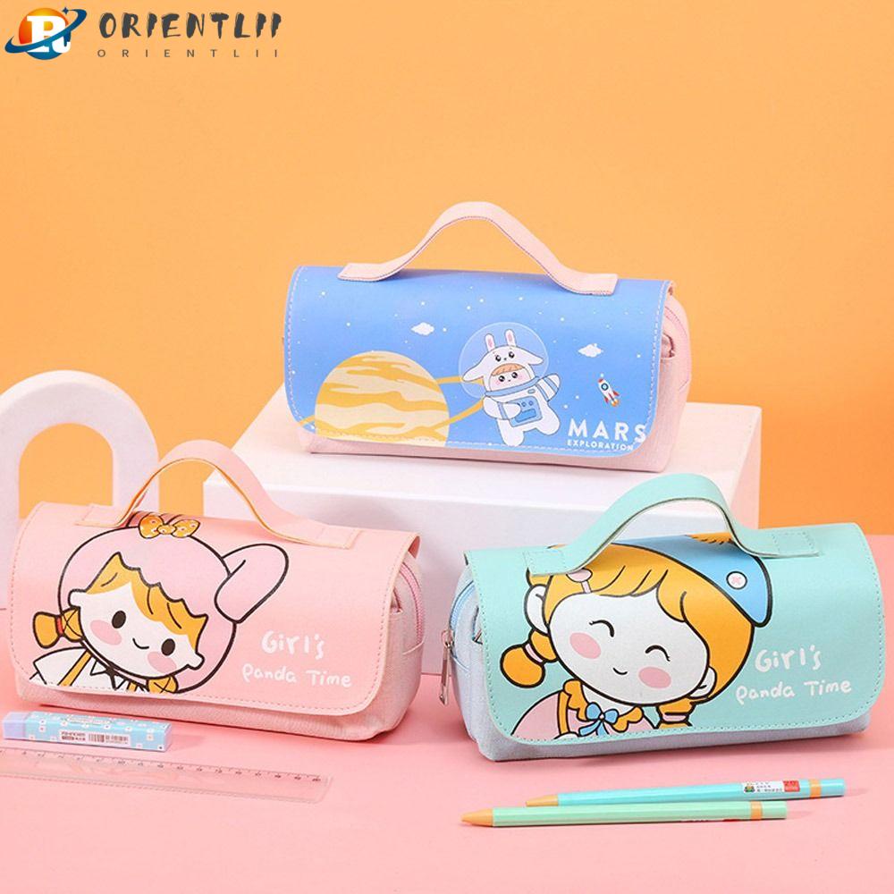 Bóp Viết Cỡ Lớn In Họa Tiết Hoạt Hình Dễ Thương