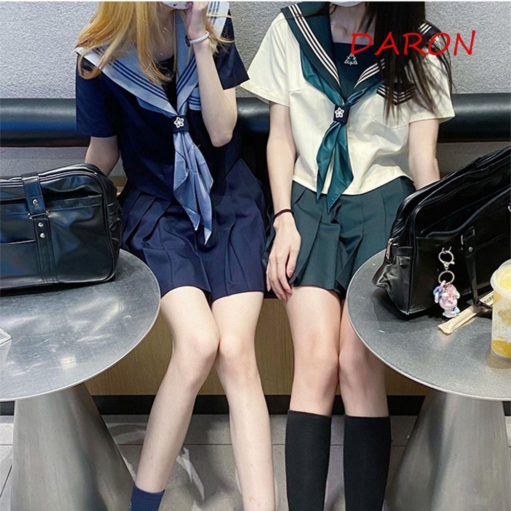 Cà Vạt Nơ Tam Giác Phong Cách Vintage Thanh Lịch Cho Nữ Sinh Nhật Bản