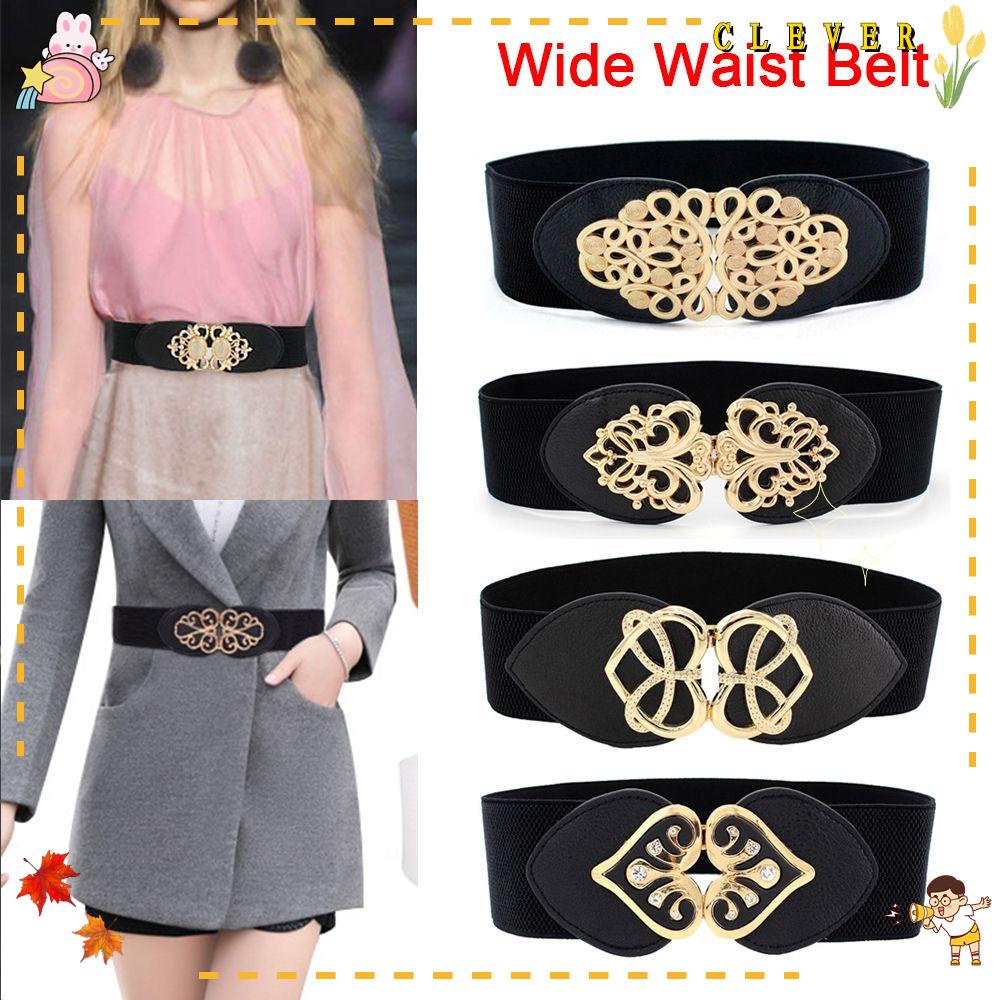 Thắt Lưng Bản Rộng Co Giãn Trang Trí Quần Áo Thời Trang