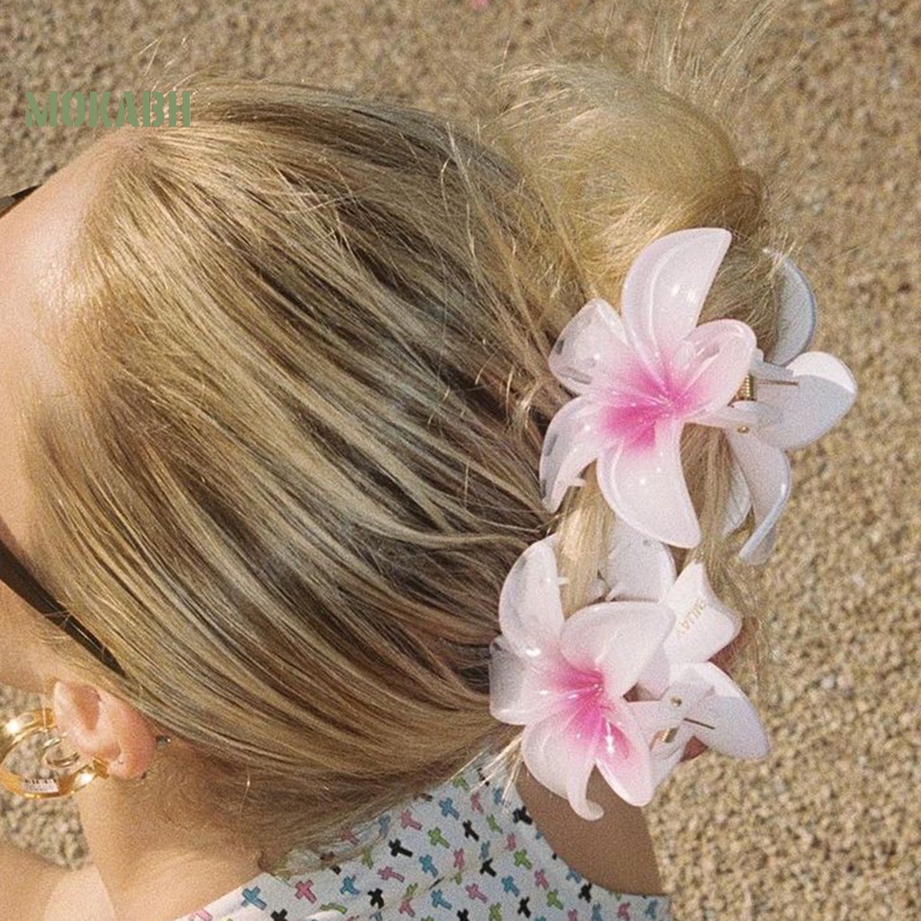 Kẹp Tóc Hình Hoa Màu Gradient Chống Trượt Thời Trang Cho Nữ