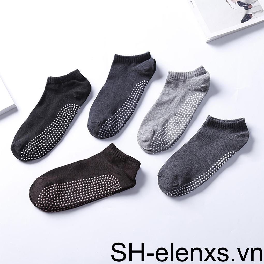 Set 5 Đôi Vớ Màu Đen Thoải Mái Để Tập Thể Dục Hoặc Pilates