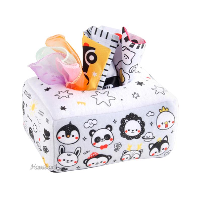 Hộp Khăn Giấy Cảm Biến Kỹ Năng Động Cơ Một Chiều Fenteer1 Cho Bé 1-2 Tuổi