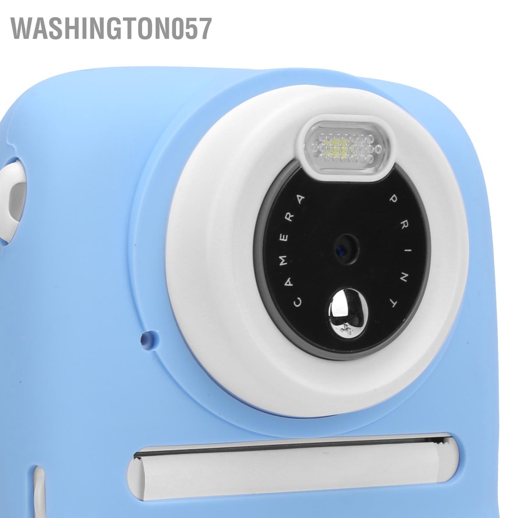 Washington057 Máy ảnh selfie kỹ thuật số cho trẻ em P01B In tức thì Màn hình IPS 2 4 inch ghi video Ống kính kép 1800W