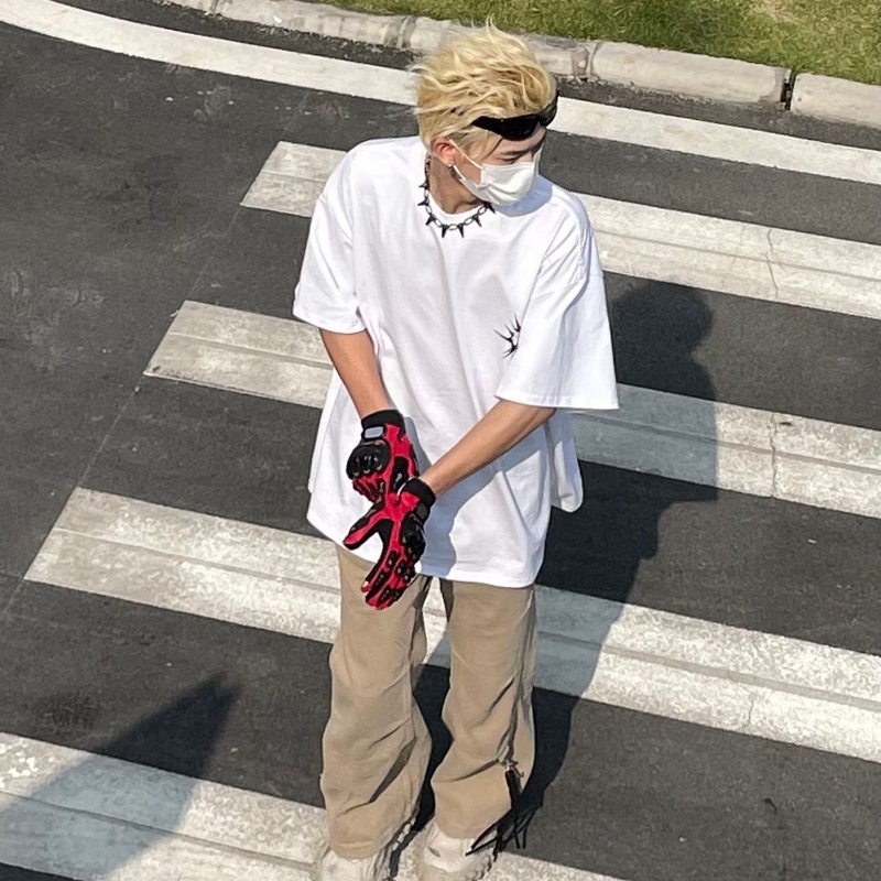 Áo Thun Tay Ngắn Cổ Tròn In Hình Thorn Thời Trang Mùa Hè Cho Nam