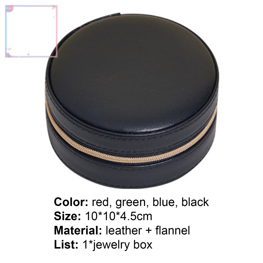 Hộp Đựng Trang Sức Hình Tròn Siêu Nhẹ Chống Thấm Nước Tiện Dụng Cho Nữ