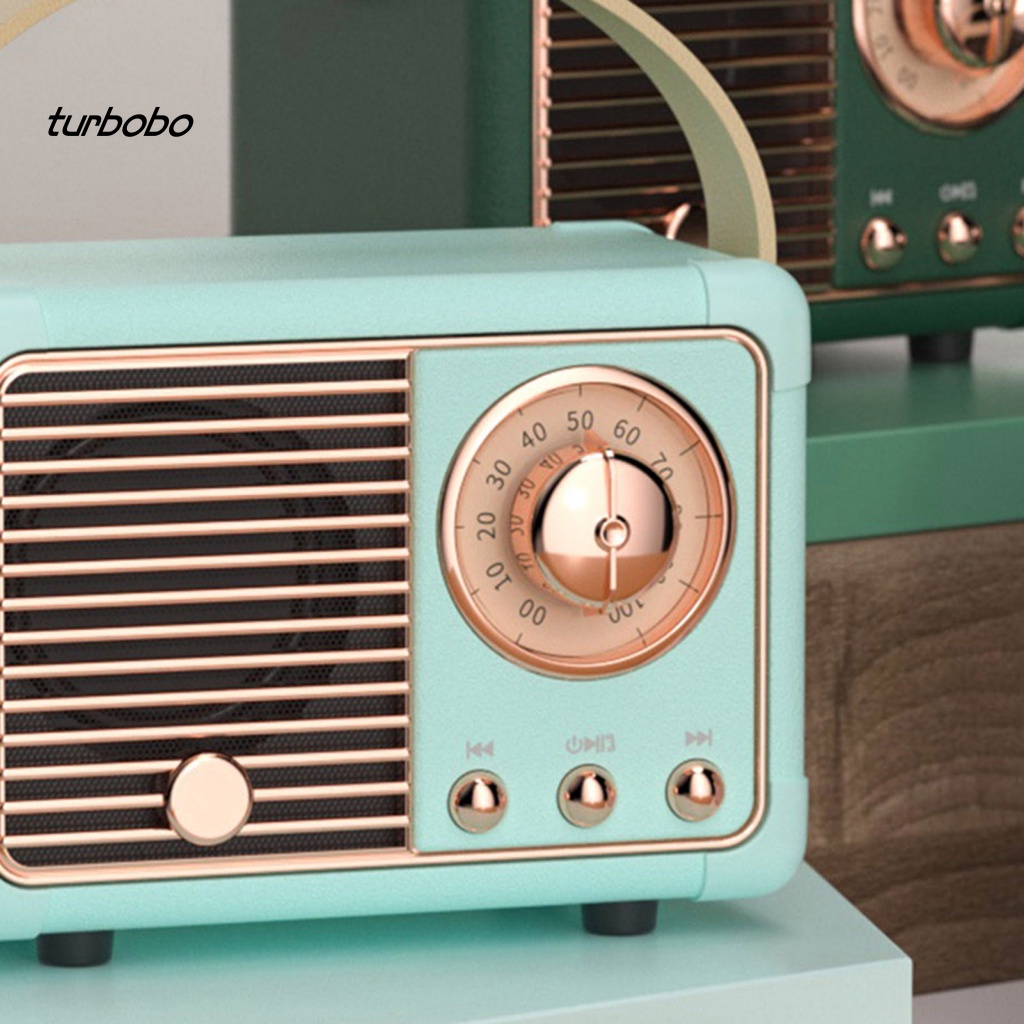 Loa Bluetooth Không Dây Âm Thanh Siêu Trầm Phong Cách Retro Và Phụ Kiện