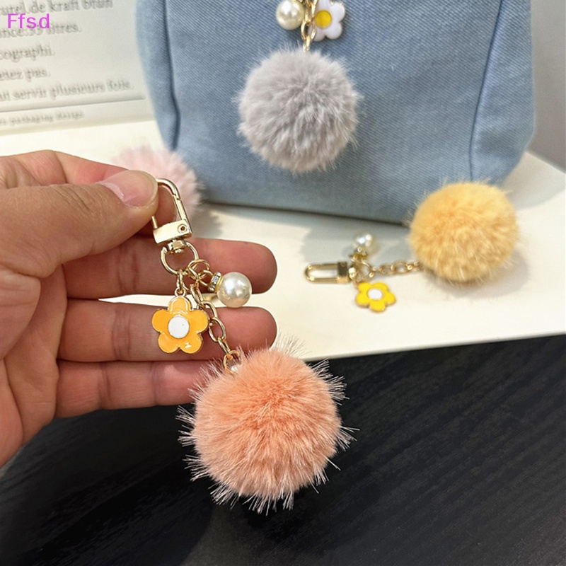 {Ffsd} Móc Khóa Banh Lông Pompom Gắn Bông Pompom Mềm Mại Đáng Yêu Thời Trang Dành Cho Nữ * Bán Chạy *