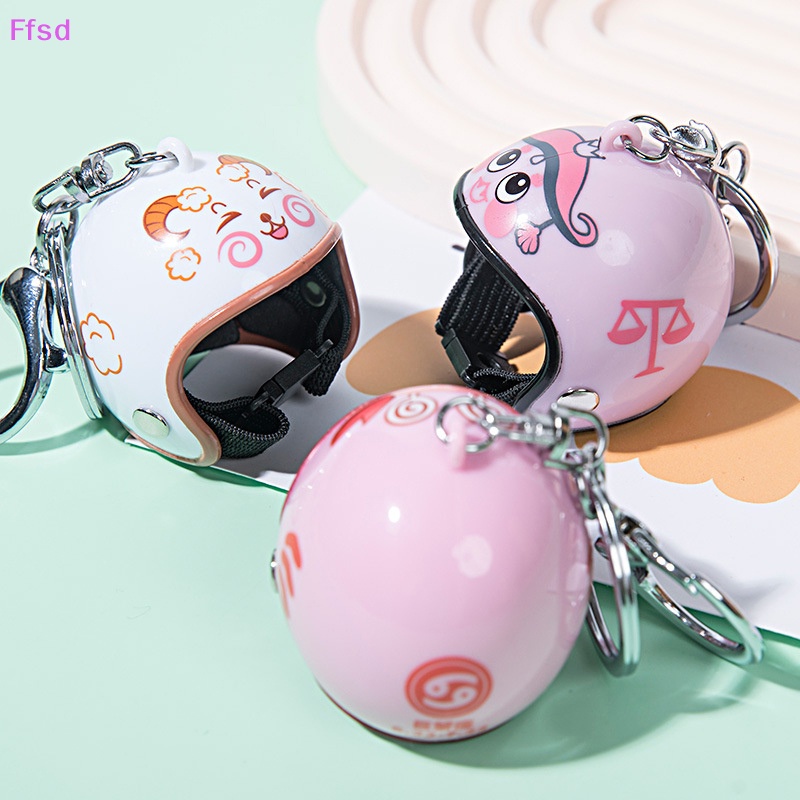 {Ffsd} Móc Khóa An Toàn Mặt Hình Chòm Sao Xe Máy Mũ Bảo Hiểm Sáng Tạo * Bán Chạy