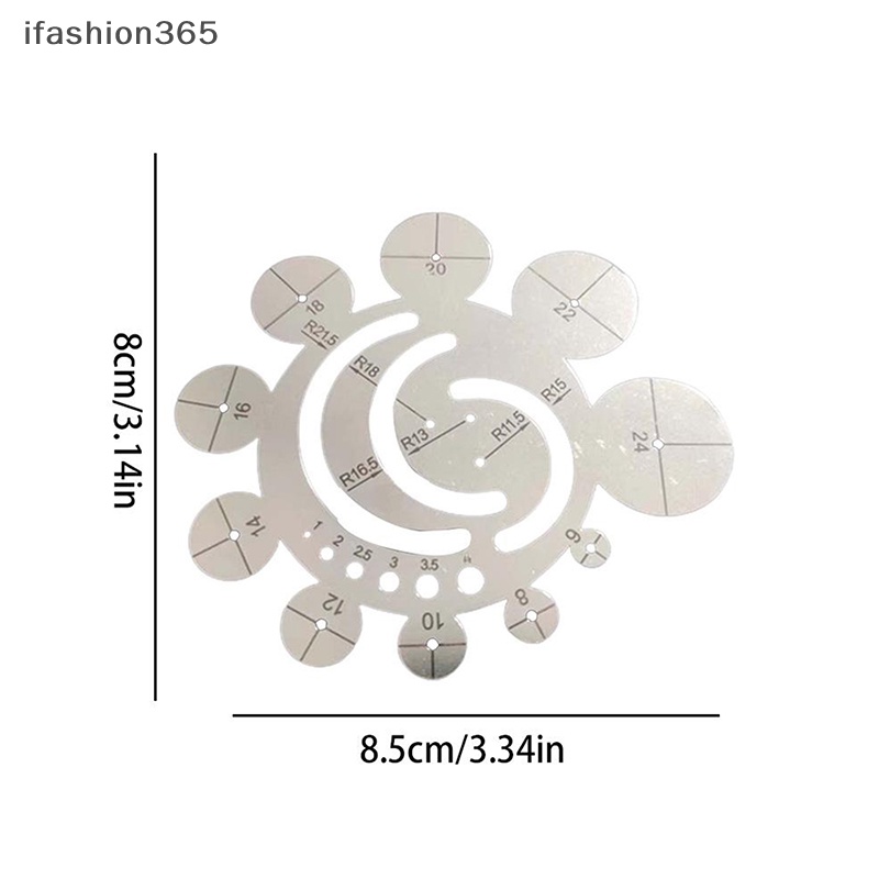 Thước Đo Cắt Góc Hình Tròn Bằng Kim Loại DIY ifashion365