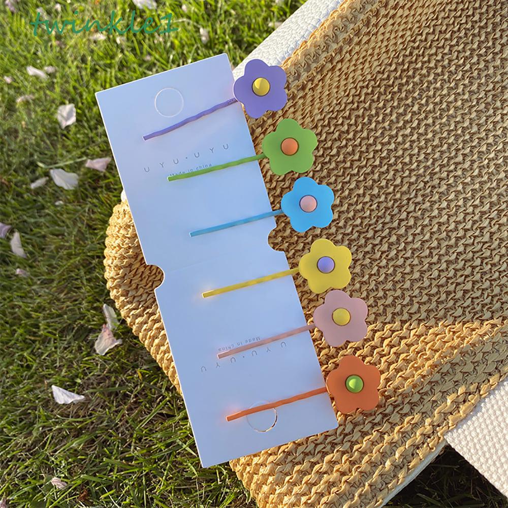 Kẹp Tóc Hình Hoa Lấp Lánh Phong Cách Hàn Quốc Cho Nữ