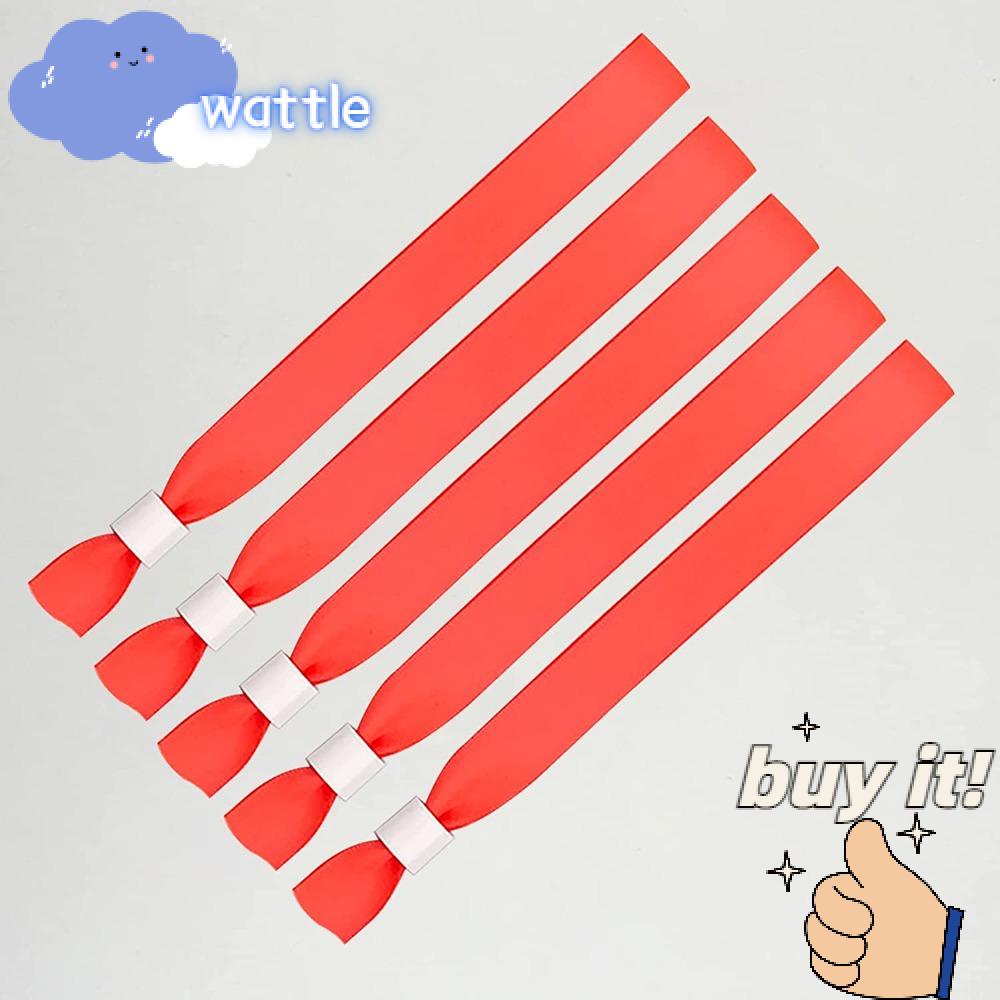 Bộ 100 Dây Đeo Cổ Tay Màu Đỏ Có Thể Điều Chỉnh Tiện Lợi