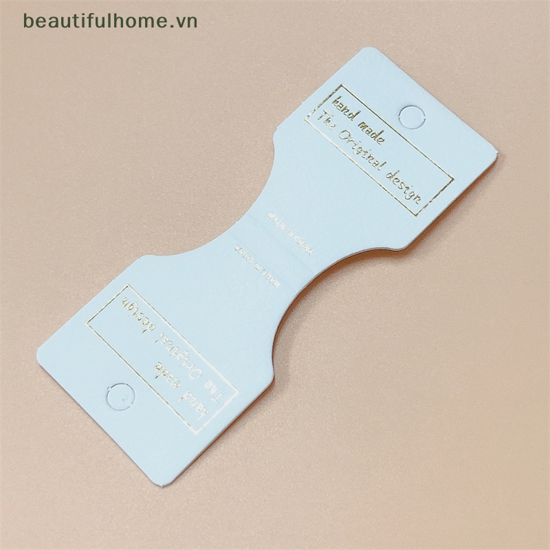 [beautifulhome] Set 50 Thẻ Giấy Kraft Trưng Bày Trang Sức / Băng Đô / Cài Tóc [beauty]