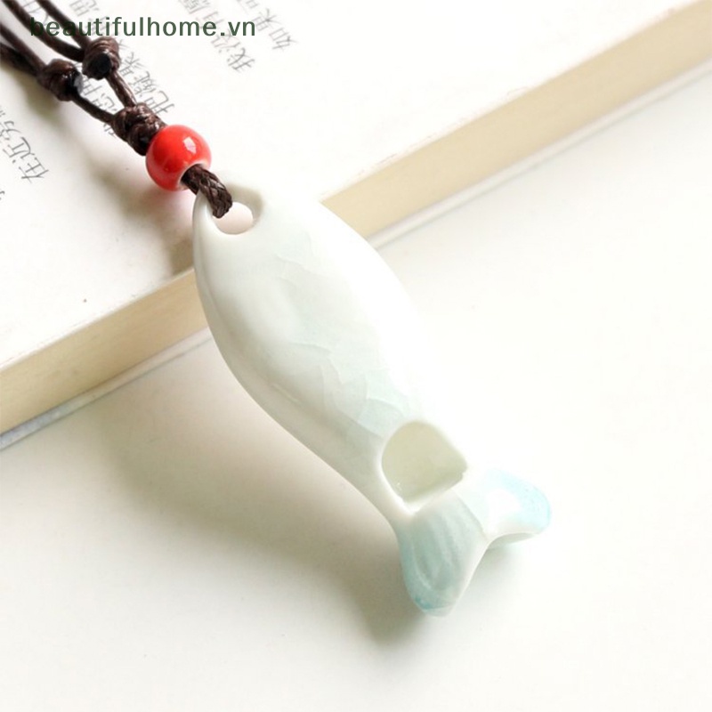 Còi Thổi Bằng Sứ Màu Sắc Ngẫu Nhiên Phong Cách Cổ Điển Độc Đáo DIY