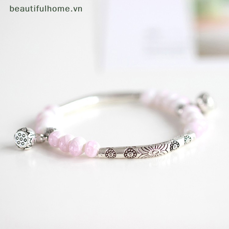 [beautifulhome] Vòng Tay Hạt Gốm Làm Tay Nghệ Thuật Cổ Điển Thời Trang Làm Quà Tặng Cho Nữ [beauty]