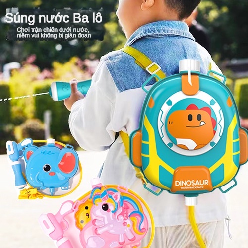 Súng Nước Đồ Chơi Hình Khủng Long Cho Bé
