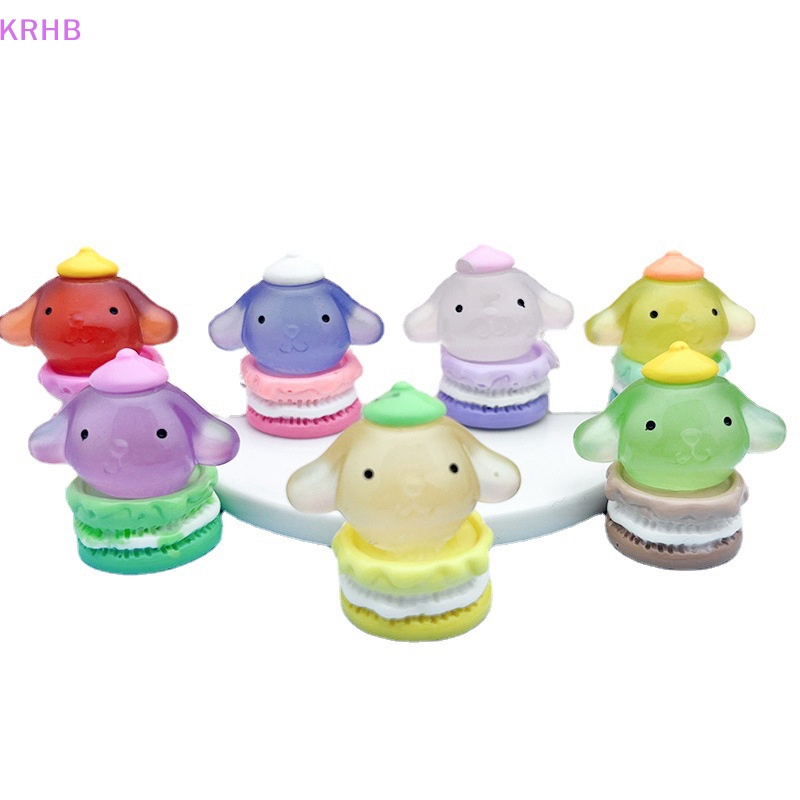 Set 5 Phụ Kiện Trang Trí Ốp Điện Thoại Hình Chú Chó Cinnamon 3D Phát Quang Độc Đáo Mới