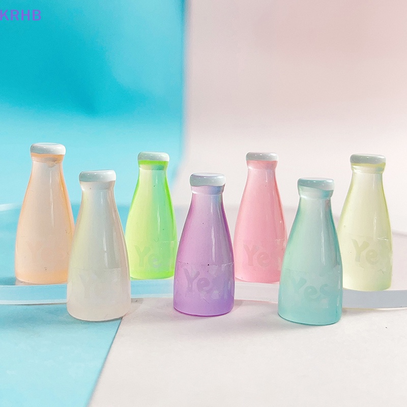 Set 5 Chai Kem Nhỏ Dạ Quang Dùng Làm Trang Sức / Điện Thoại Di Động DIY Mới