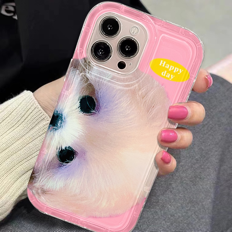Ốp Điện Thoại Silicon TPU Mềm Chống Sốc In Hình Cún Dễ Thương Cho IPhone 14 13 11 12 Pro XS Max X XR 7 + 8 Plus