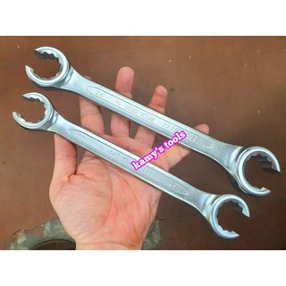 Cờ lê mở ống dầu cờ lê vòng chẻ miệng 22-24 24-27 kingtony model 19312224 19312427