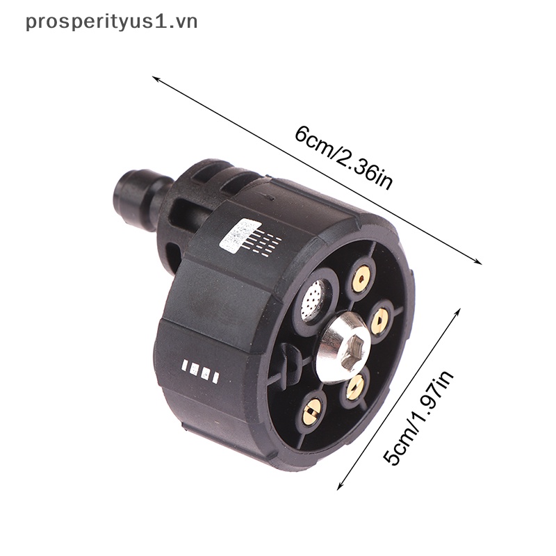 Vòi Phun Nước Áp Suất Cao 6 Trong 1 Có Thể Điều Chỉnh 1 / 4inch Bằng Nhựa