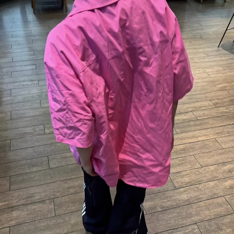 Áo Sơ Mi Tay Ngắn Họa Tiết Ngôi Sao Đơn Giản Thời Trang Cho Nam Và Nữ