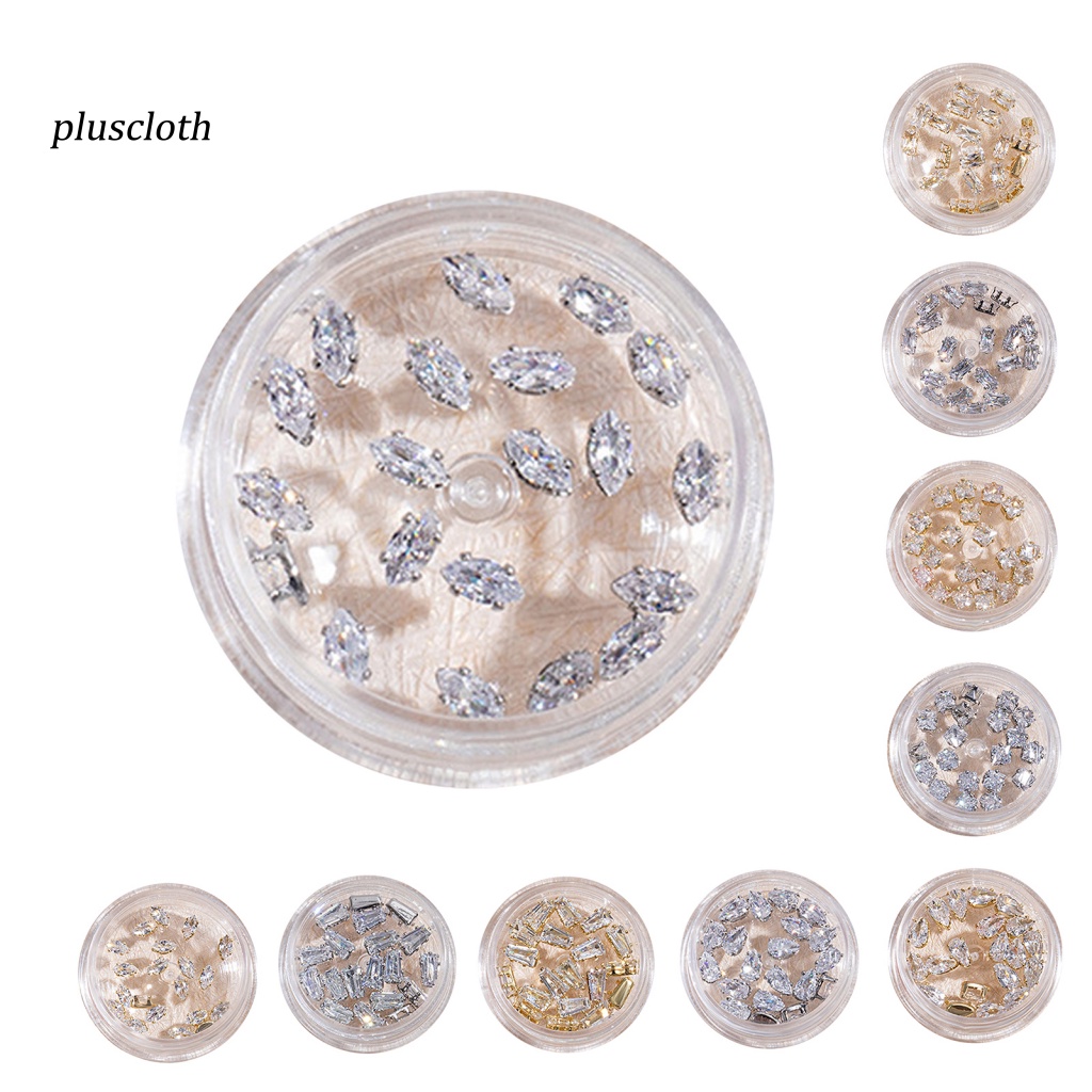 1 Hộp Phụ Kiện Trang Trí Móng Tay Nghệ Thuật Tạo Hiệu Ứng 3D Bằng Hợp Kim DIY