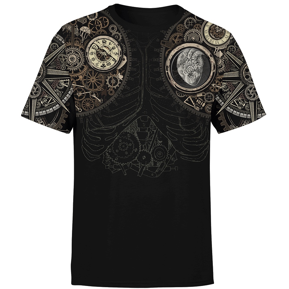 Áo Thun STEAMPUNK Phong Cách STEAMPUNK Cá Tính