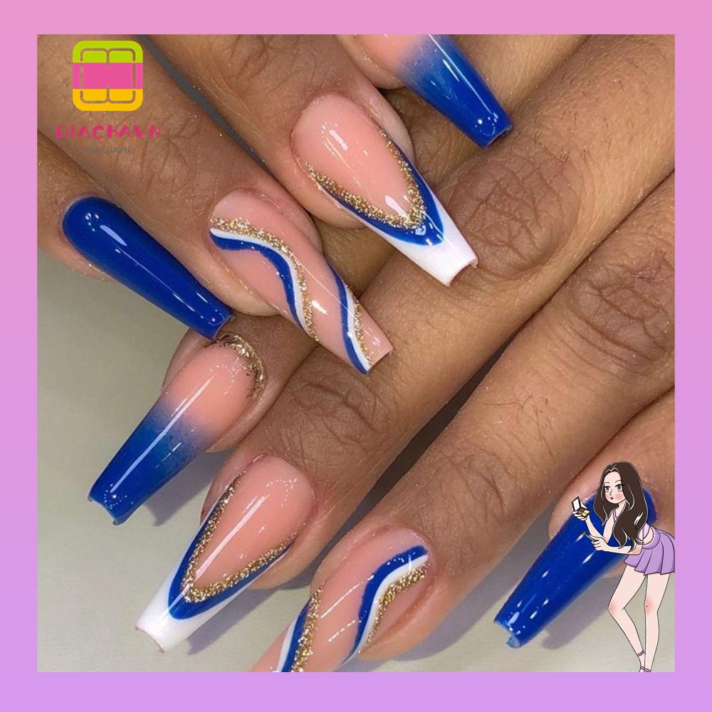 Set 24 Móng Tay Giả Có Thể Tháo Rời Tiện Dụng