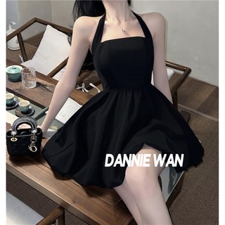 DannieWan váy Đầm váy nữ Những cô nàng nóng bỏng nóng bỏng treo cổ trên dây chuyền abytes mùa hè A22M1TY