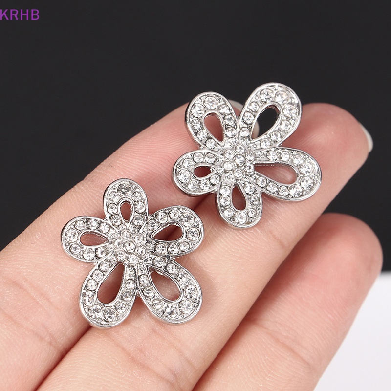 1 Đôi Bông Tai Bạc Hình Hoa Hướng Dương Đính Đá Thời Trang Dành Cho Nữ Mới