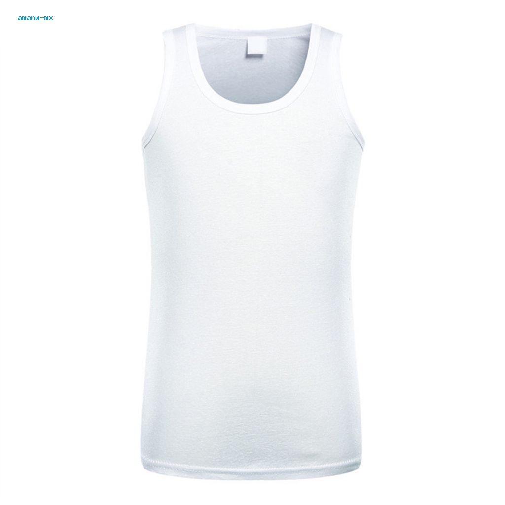 Áo Ba Lỗ Tập Gym / Chạy Bộ Vải Cotton Ôm Dáng Co Giãn Nhanh Khô Chống Ẩm Cho Nam