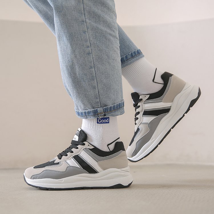 Giày Thể Thao Đế Cao Su Mềm Dày Dặn Siêu Nhẹ Phối Màu Thời Trang Cho Nữ