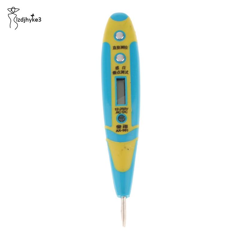 Bút Thử Điện lzdjhyke3 DC 12~250V LCD Chuyên Dụng