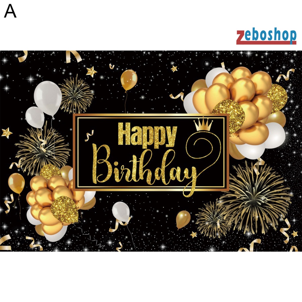 Phông Nền Chụp Ảnh Chữ Happy Birthday Độc Đáo Xinh Xắn