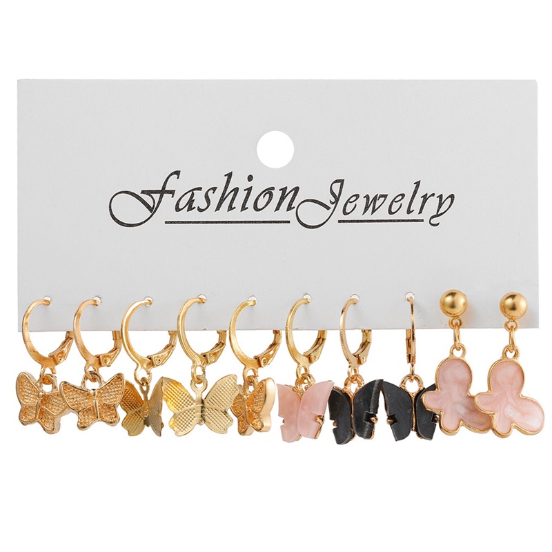 Ygt Bông Tai Acrylic Dáng Dài Hình Bướm / Rắn Đính Ngọc Trai Phong Cách Bohemian Thời Trang Cho