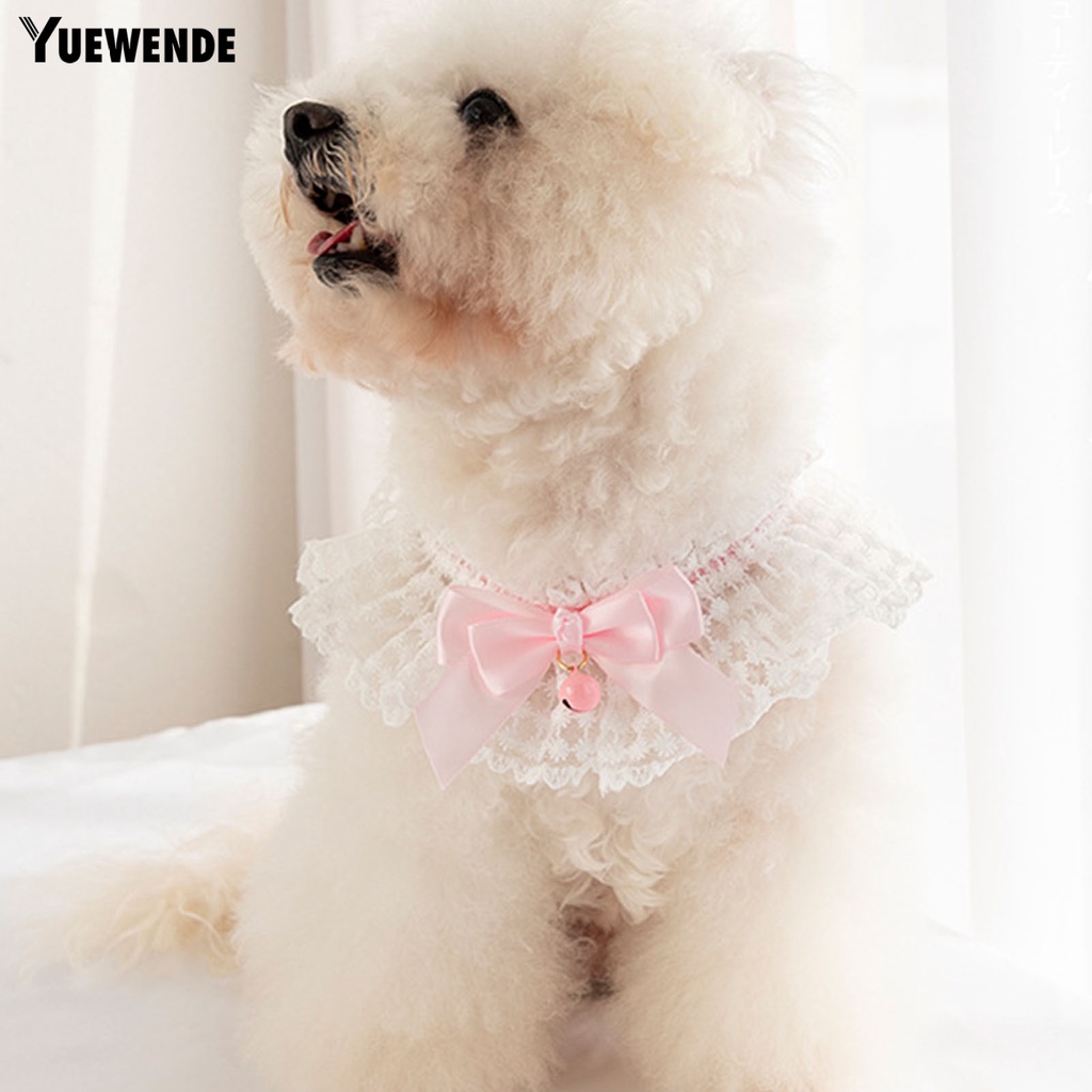 Vòng Cổ Thoáng Khí Đính Nơ Xinh Xắn Cho Thú Cưng