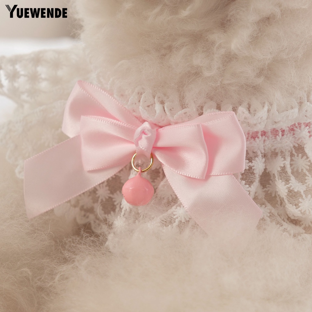 Vòng Cổ Thoáng Khí Đính Nơ Xinh Xắn Cho Thú Cưng