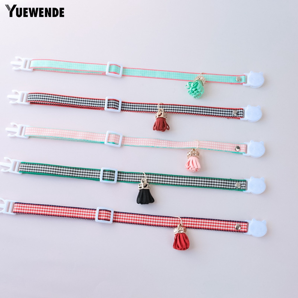 Yq.e Vòng Cổ Co Giãn Cao Họa Tiết Kẻ Sọc Có Khóa Cài Và Dây Đai An Toàn Sử Dụng Tại Nhà Cho Thú