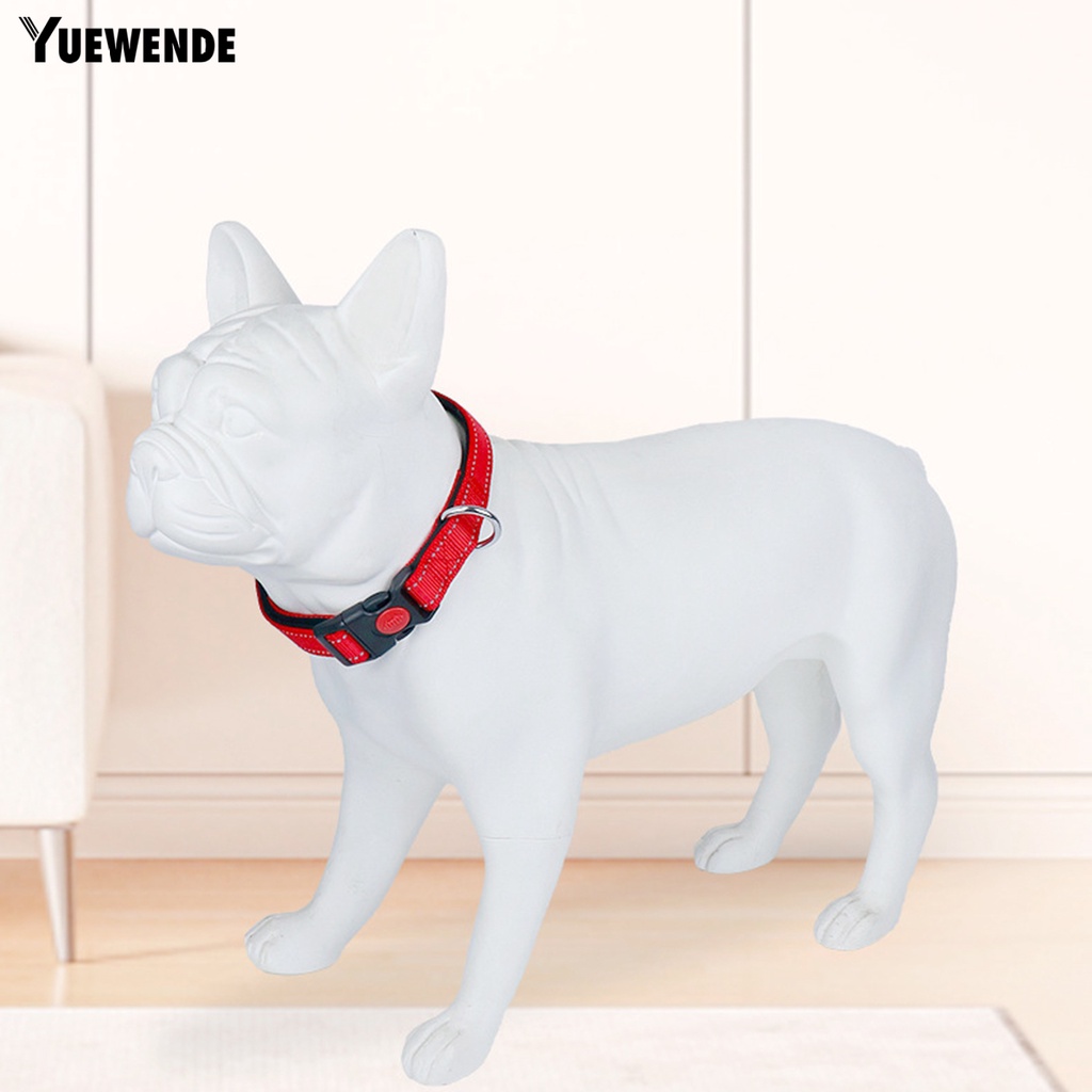 Yq.e Vòng Cổ Nylon Khóa Kim Loại Phản Quang Dạng Chữ D Có Thể Điều Chỉnh Độ Dài An Toàn Dành Cho Chó Nhỏ Và Vừa