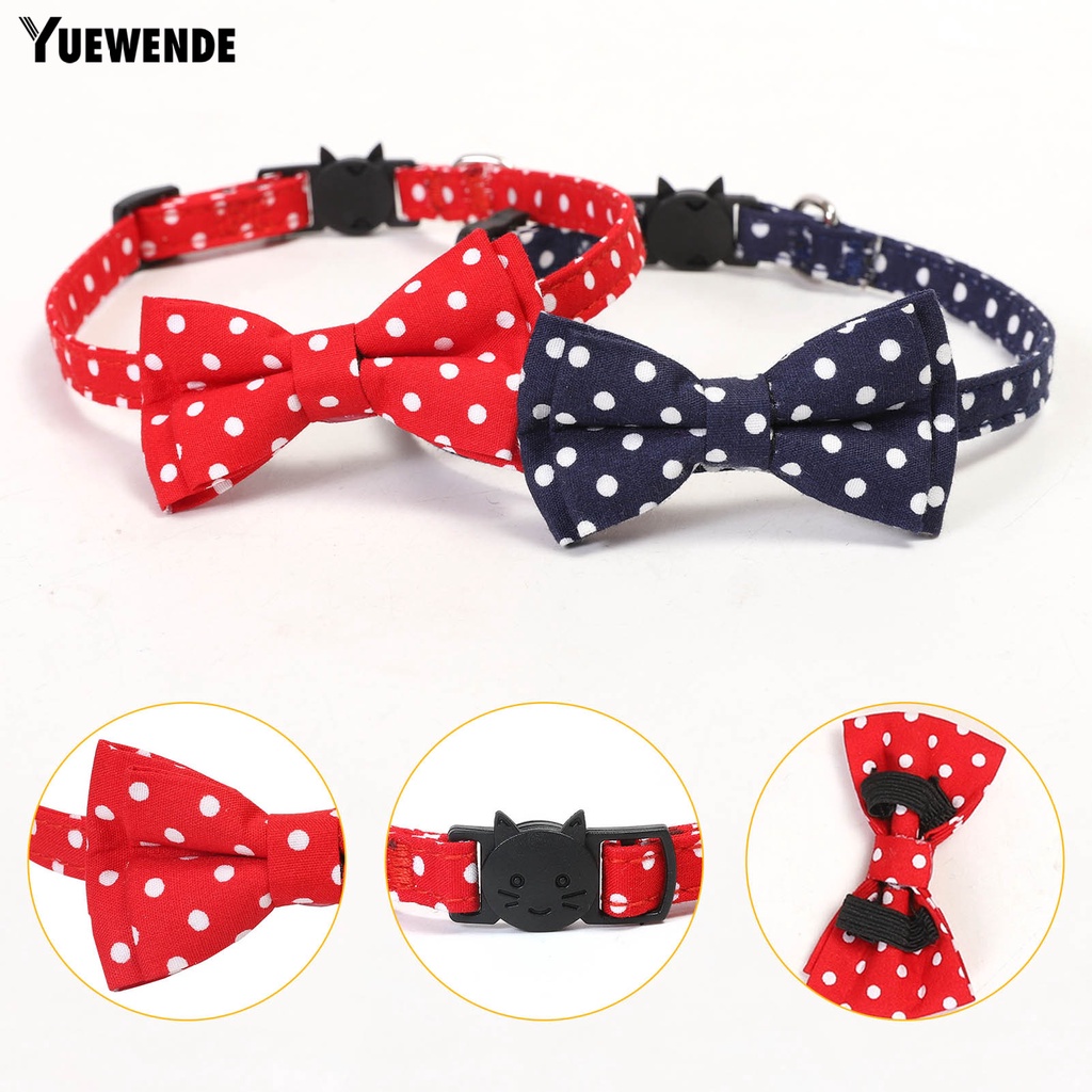 Nơ Đeo Cổ Họa Tiết Chấm Bi Xinh Xắn Cho Thú Cưng